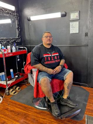 CUTTING UP Lockney resident Malaki Alvis recently partnered with Anthony Calderon, a native of Hale Center, to offer a muchneeded service in downtown Lockney. | PHOTOS COURTESY OF SAVANT PHOTOGRAPHY