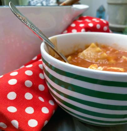 NOODLES AND BEANS are at the heart of this savory soup; add ground beef or Italian sausage for even more protein and flavor. | ANGELINA LaRUE PHOTO