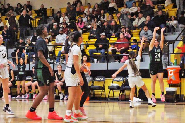 GIRLS WIN In a nail-biter Jan. 19 at Sudan, the Floydada Lady Winds took a huge away win. | NOAH FIERROS/FLOYDADA YEARBOOK