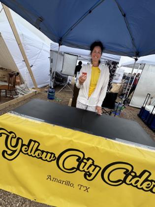 YELLOW CITY CIDER was one of several adult beverages available for sampling and purchase at the first Helium Heights Route 66 Centennial Market June 6. | TEXAS SPUR