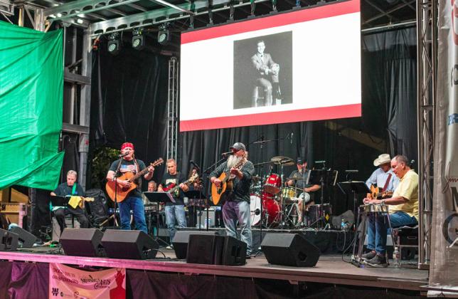 OPENING ACT Area favorite Steve Burrus and group performs in first event concert. | COURTESY PHOTO