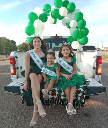 LEFT PAGEANT ROYALTY Teen Miss Monze Davila, Tiny Miss Aizley Apodaca and Petite Miss Cristalina Cruz rode in Floydada’s 2026 Homecoming parade. | COURTESY PHOTO