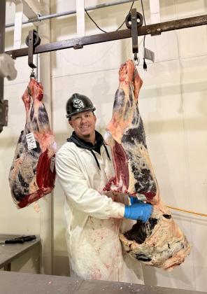 POPE PUMPED TO PROCESS “He’s always wanted to do this,”said Kyra Pope regarding the passion her husband, Brayden, brings to their new custom-meat processing venture in Lockney. “We are enjoying being able to work together as a family,” she said. “Everything we process is straight from ranch to table.”The outfit just shipped out their first boxes in time for July 4 barbecues. | COURTESY PHOTO