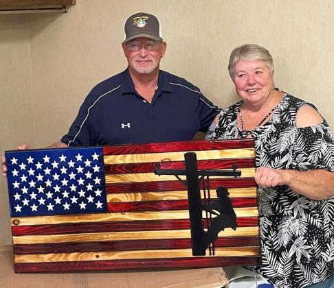 Dickie Cloyd, Memphis line superintendent, retired recently after serving the members of Lighthouse Electric Cooperative for 35 years. Cloyd should how have more time to play golf and ride his motorcycle across the state of Texas! | COURTESY PHOTO