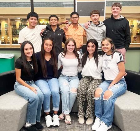 Congratulations go to the 2025 Floydada Collegiate High School Football Homecoming Court.The King Court nominees (top row, from left) are Jessie Castillo, Manny Delafuente, Hector Flores, Enrique Hartline and Brody Hughes. The Queen Court nominees (bottom row, from left) are Ana Saldana, Kyra Segura, Mekayla Fipps, Adrelle Martinez and Mylie Morales. Homecoming will be held on Friday, Sept. 19, 2025, when the Whirlwinds will play Lubbock Trinity. | FLOYDADA CISD PHOTO