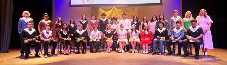 NEW NHS INDUCTEES The A.E. Baker Chapter of the National Honor Society inducted twelve new members on Sunday, March 30, at the Floydada High School auditorium. SEE MORE PHOTOS PAGE 7 | FCISD PHOTOS