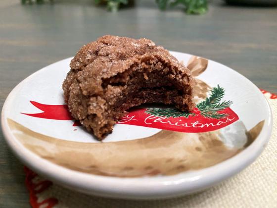Chocolate-Almond Crinkle Cookies