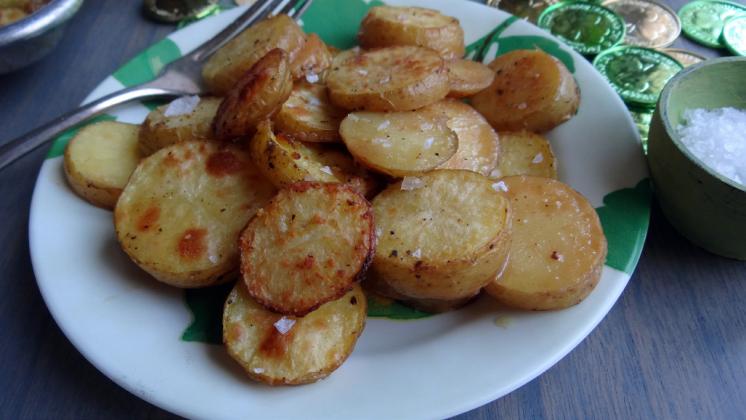 A RECENT TREND for preparing “melting potatoes” uses the same technique I use for roasting them at a high temperature to crisp the outside of the potatoes while building steam on the inside, creating a soft, fluffy interior. | ANGELINA LaRUE PHOTO