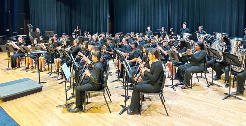 BAND SWEEPSTAKES At UIL Band Competition March 12, Lockney High School earned the UIL Sweepstakes Award for the third year in a row. LHS took 1 in Marching, 1 in Concert, 1 in Sight Reading. | COURTESY PHOTO