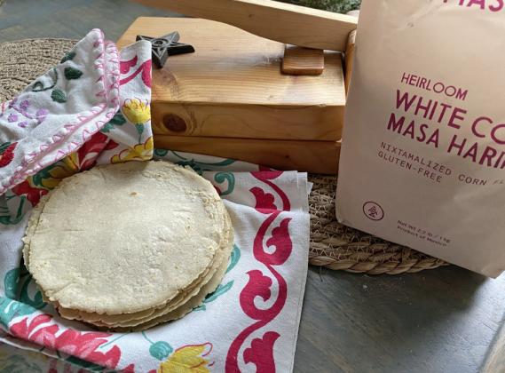 FRESHLY MADE CORN TORTILLAS can be used as is to make a variety of tacos, rolled or stacked enchiladas—or for chalupas, tostadas or tortilla chips. | ANGELINA LaRUE PHOTO