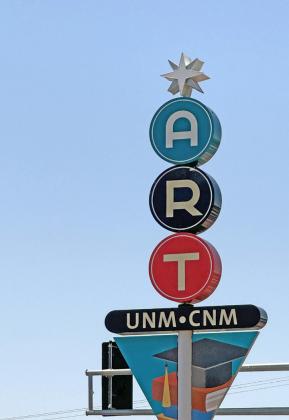 ART IN ABQ The landscape and highway-scape of northern New Mexico, through which historic Route 66 passes, lends itself at every turn to the work of painters, sculptors, architects, writers, dancers—and even bus drivers. (This sign marking an Albuquerque Rapid Transit stop on Central Avenue—old 66—fits right in.) MORE PHOTOS, PAGE 10 | THE TEXAS SPUR