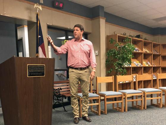 ARRINGTON IN FLOYD Congressman Jodey Arrington, who represents Floyd County, visited Tuesday, June 27, with constituents at Lockney High School and later atW. J. Mangold Hospital. | ELLA JENKINS