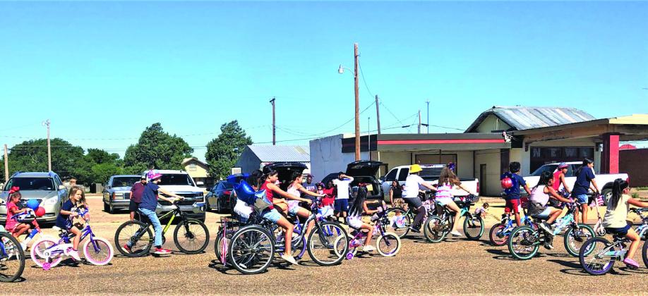 TRADITION ROLLS ON The Lockney 4th of July bicycle parade continued once more on Tuesday, July 4 as area youngsters were up bright and early, and peddling in their own parade. Across the county, Floydada started the day with a pancake breakfast, enjoyed cornhole competitors, a parade and fireworks. | CERVANTES PHOTOGRAPHY AND ELLA JENKINS PHOTOS.