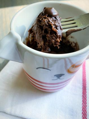 MUG MUSTACHE is what you might get from indulging in this simple microwave-made chocolate treat. | Angelina LaRue photo
