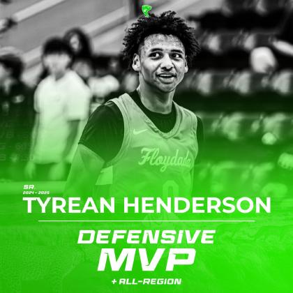 TYREAN HENDERSON ALL-REGION ALL-DISTRICT DEFENSIVE MVP