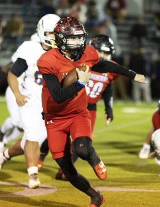 JUST SHORT The Lockney Longhorns came just a few points shy of earning a shot at the playoffs taking a tough loss to Crosbyton 44-- 32 in their final game of the season. | CERVANTES PHOTOGRAPHY