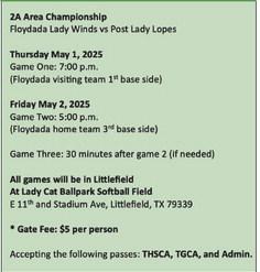 2025 SOFTBALL PLAYOFFS
