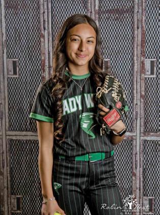 KYRA SEGURA, FRESHMAN 2ND TEAM ALL-DISTRICT, RIGHT FIELD