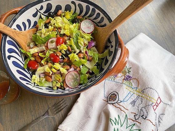 BETTER BEANS Avocado and radishes are just a few of the tasty additions that go into this version of a pinto-bean salad. | ANGELINA LARUE PHOTO