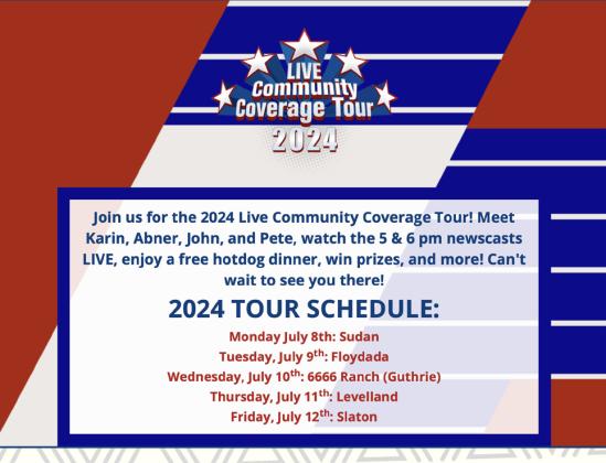 Floydada to welcome KCBD-TV for Community Coverage Tour July 9