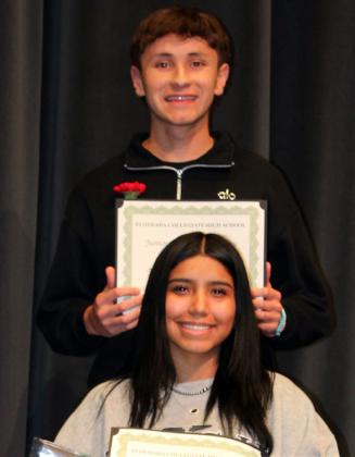 JUNIOR CLASS FAVORITES Martin Ramirez and Nalia Ordonez