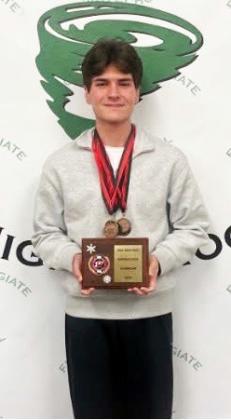 TOPS IN JOURNALISM Noah Fierros of Floydada High School was named Top Journalism Student at the competition, earning a $300 scholarship. | FLOYDADA CISD