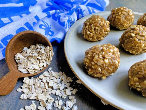 THESE CHEWY GRANOLA BALLS are great for an afternoon snack, part of a balanced breakfast, or even a sweet treat after dinner. | ANGELINA LaRUE PHOTO