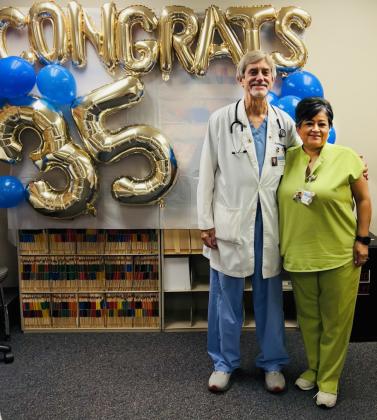 Dr. Kevin Stennett celebrates 35 years at W. J. Mangold