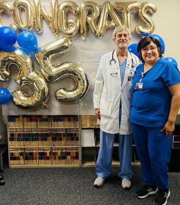 Dr. Kevin Stennett celebrates 35 years at W. J. Mangold