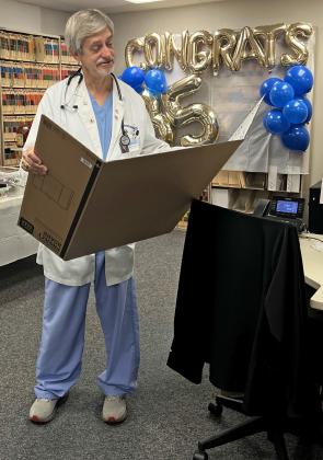 Dr. Kevin Stennett celebrates 35 years at W. J. Mangold