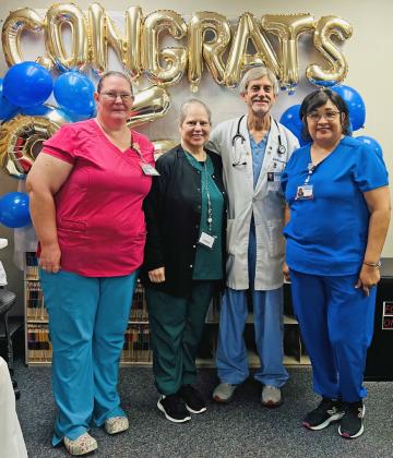 Dr. Kevin Stennett celebrates 35 years at W. J. Mangold