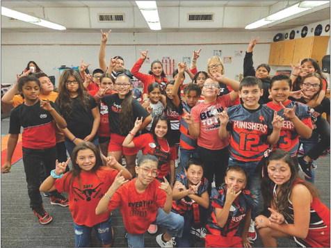 LOCKNEY PRIDE Lockney Elementary students were fired up and ready to go in their support for the Longhorns for the week of the Floyd County Championship. | COURTESY PHOTO