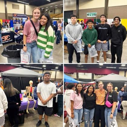 EXPLORING CAREERS Floydada Collegiate High School senior and junior students participated in the South Plains College Career Expo at the Lubbock Memorial Civic Center, where they explored a variety of different career pathways. | FCISD PHOTOS