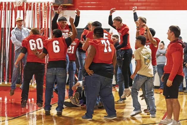 Lockney senior boys. Celebration Pep Rally Challenge