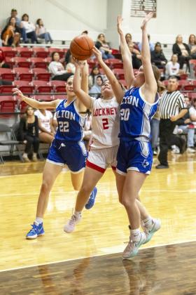 LADY HORNS HOPED to prevail in their district opener against the Olton Fillies, but came away with a loss. | CERVANTES PHOTOGRAPHY