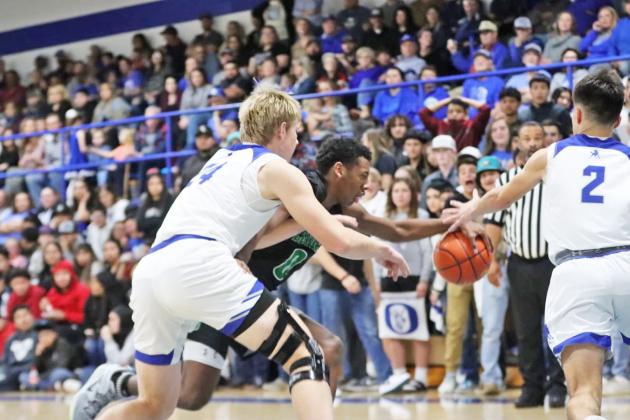 FLOYDADA FALLS The Floydada boys varsity basketball squad lost a close contest in Olton Friday night 72-68. This week, they host Sudan. | COURTESY PHOTO