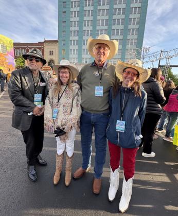 AMONG THOUSANDS of visitors flocking to Springfield the morning of April 30, we happened upon friends from Texas, including road warrior Dora Meroney of Amarillo and her family.