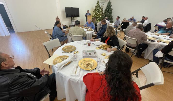 TOWNTOPICS In addition to hearing from the senator, participants discussed local issues such as cybersecurity, emergency and lifeflight services, and parks grants.