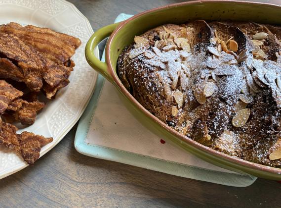 PANETTONE PIZZAZZ This fruity bread takes French toast to a new level, making it feel like a holiday treat, even for a typical breakfast or brunch. | ANGELINA LARUE PHOTO