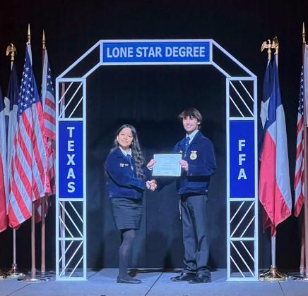 Five Floydada students earn Texas Lone Star Degrees