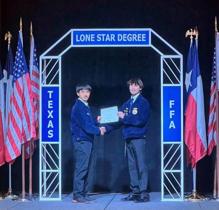 Five Floydada students earn Texas Lone Star Degrees