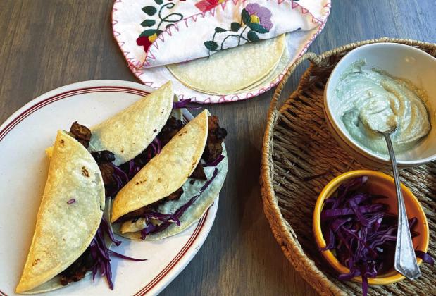 TACO TIME A small taco bar can accommodate multiple tastes, with add-ons to these veggie tacos. | ANGELINA LARUE photo