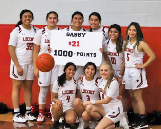 SENIOR NIGHT Gabriella Cervantes and Miranda Sarinana were honored as part of the Lady Horns’ Senior Night. Cervantes culminated her high school career, scoring her 1,000th point in the 3rd quarter of play in their 4th district win, 38–31. EDITOR’S NOTE: The Hesperian-Beacon wasn’t able to download basketball photos this week due to a technical difficulty—but we grabbed this one from Facebook anyway! | CERVANTES FB PHOTO