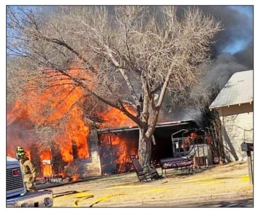 Fire destroys Floydada home last Sunday