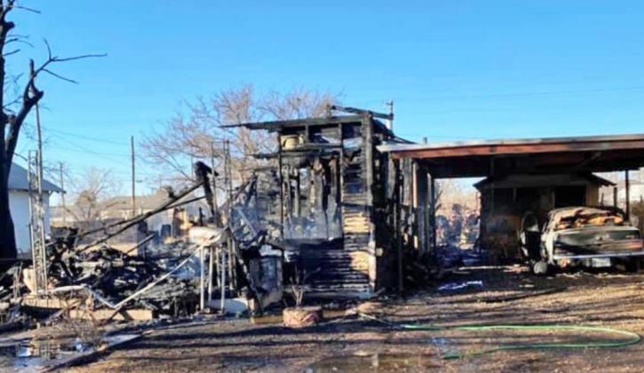 Fire destroys Floydada home last Sunday