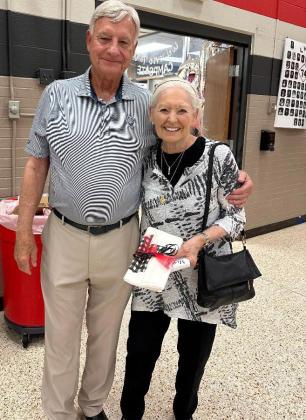 HOME TO LOCKNEY Larry and Sunny Hammett, Class of ’58, were honored for their Greatest Distance Traveled— from Pittsburg, Pa. | COURTESY PHOTO