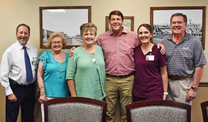 MEDICINE MATTERS CEO Vince DiFranco and other representatives of the Lockney Hospital District met with Congressman Jodey Arrington on Tuesday. | RYAN CROWE