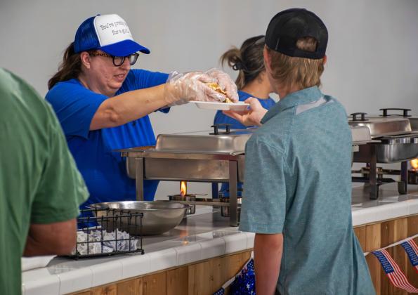 CELEBRATING FREEDOM—AND COMMUNITY The Serrato Sisters’ 4th-of-July Pancake Breakfast is more than just a meal; it’s a celebration of community spirit and a demonstration of how locals can bring people together. | NOAH FIERROS, HESPERIAN-See BEACON