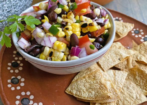 SNACK, APPETIZER, ORTACO NIGHT— any of these occasions are perfect for this delicious-nutritious dip. Don’t miss the chips recipe at the end! | ANGELINA LaRUE PHOTO