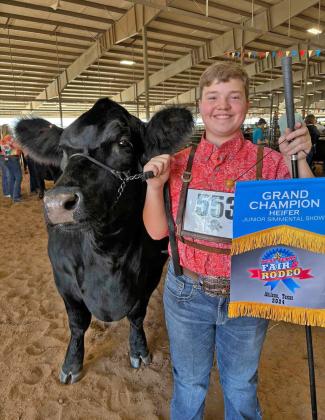 LOCKNEY STANDOUT Lockney’s Aaren Rexrode had a great day at theWestTexas Fair &amp;amp; Rodeo in Abilene. He had a division champion, and then won Grand Champion Simmental as well. Rexrode is a member of the Lockney FFA. | COURTESY PHOTO